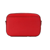 Michael Kors „Jet Set“ große Umhängetasche „East West“ aus leuchtend rotem Leder mit Reißverschluss und Kette