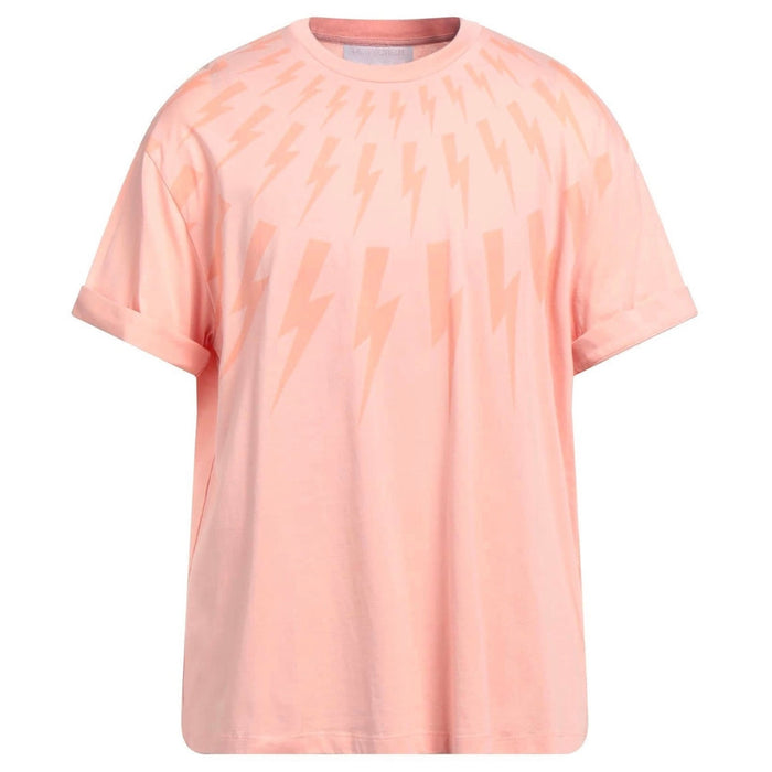 Neil Barrett Mens T Shirt Bjt008S R518S 3202 Pink