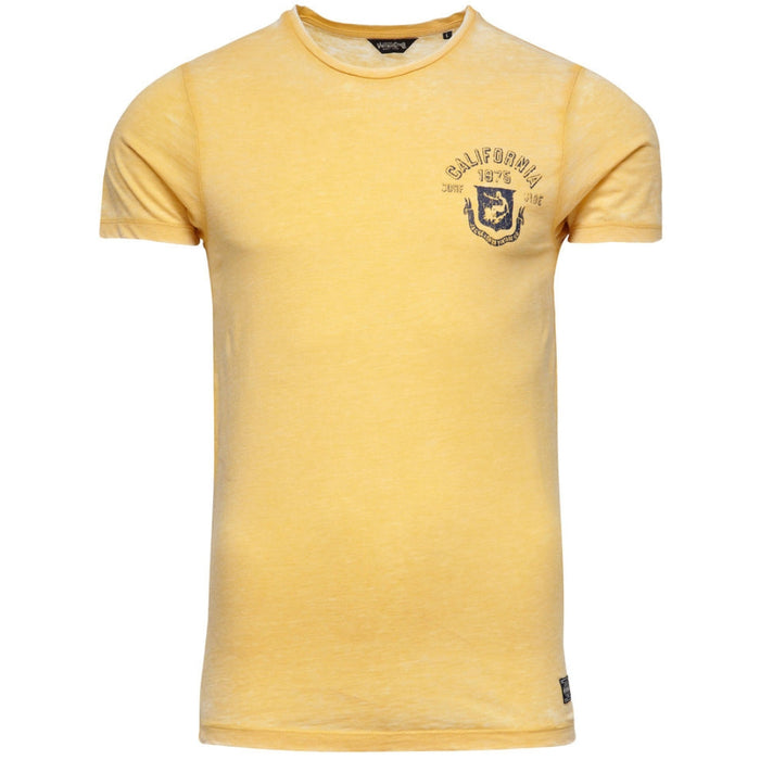 Jack And Jones Burn Tee O Neck Yellow T Shirt
