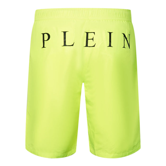 Philipp Plein Mens Cupp04L01 43 Swim Shorts Yellow