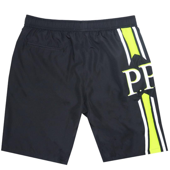 Philipp Plein Mens Cupp10 L0199 Swim Shorts Black