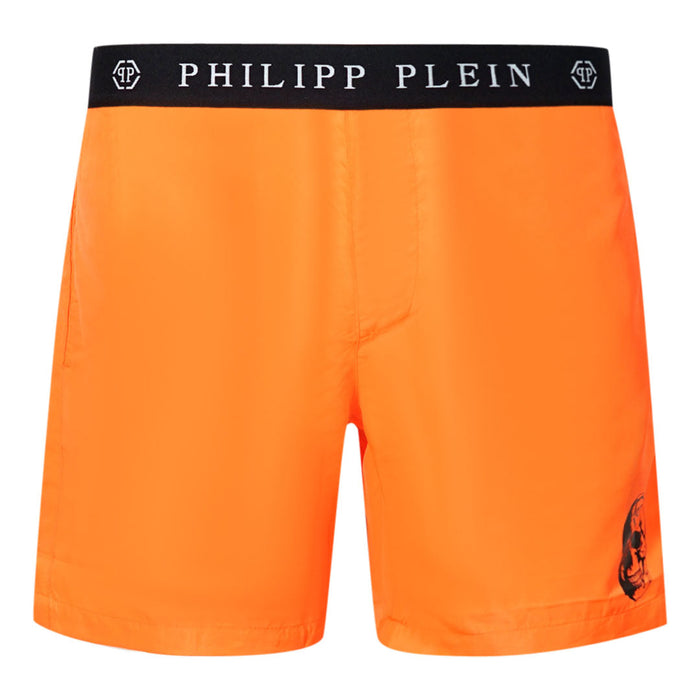Philipp Plein Mens Cupp14M01 50 Swim Shorts Orange