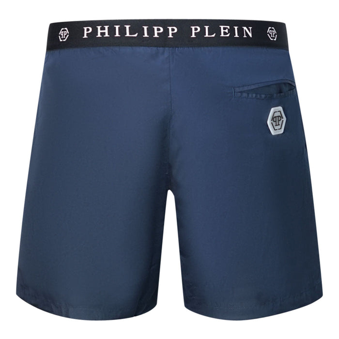 Philipp Plein Herren Cupp14M01 85 Badeshorts Navy