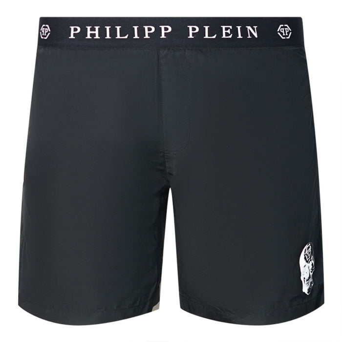 Philipp Plein CUPP14M01 99 Schwarze Badeshorts