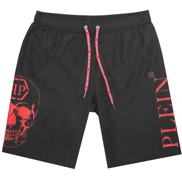 Philipp Plein CUPP19 L0199 Schwarze Badeshorts