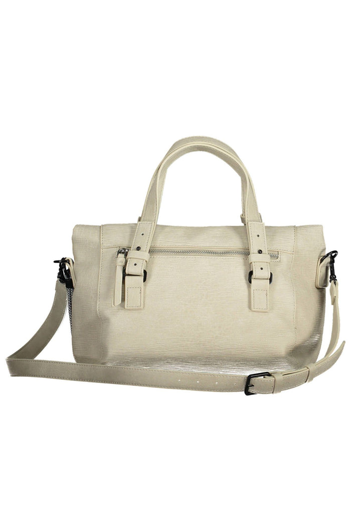 Desigual – Schicke Handtasche mit Kontrastdetails in Weiß