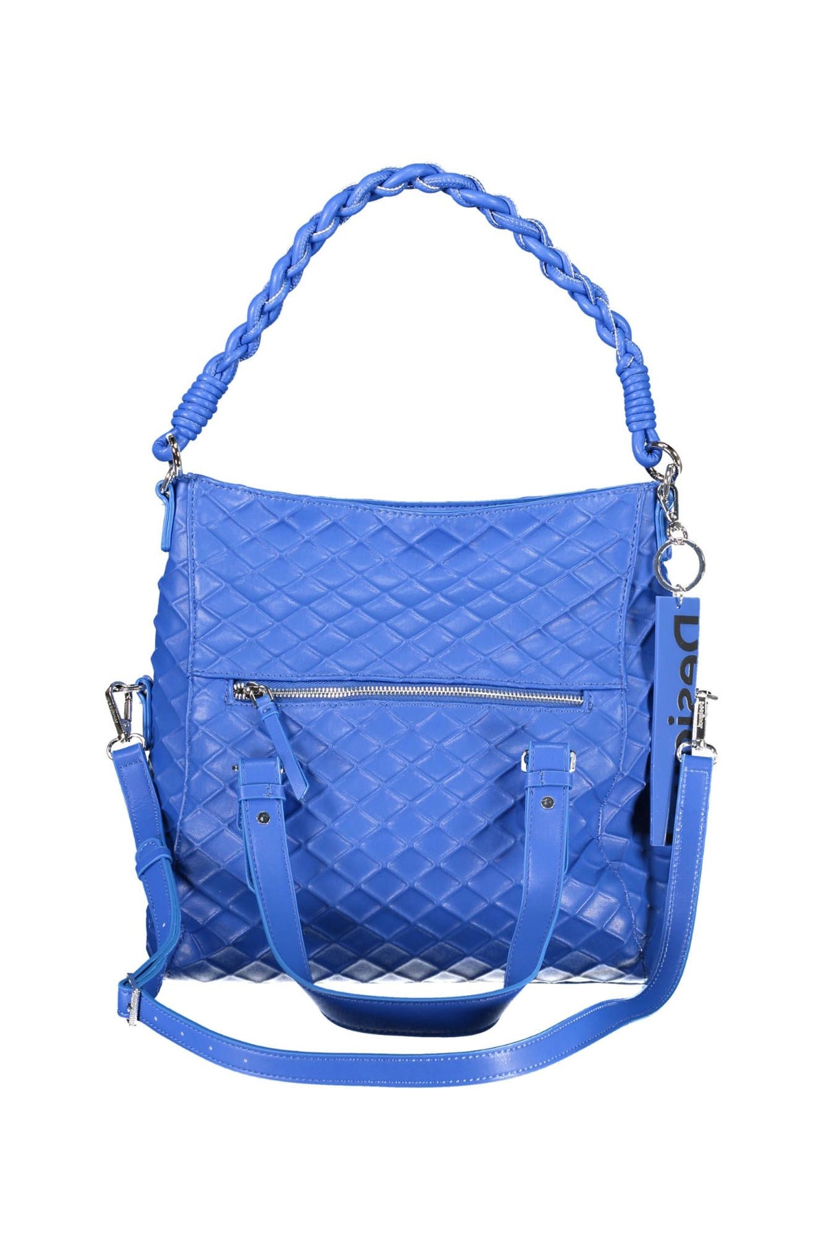 Desigual – Schicke Handtasche mit Kontrastdetails in Blau