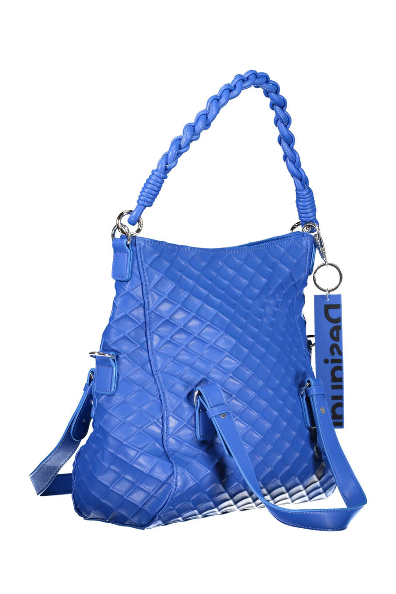 Desigual – Schicke Handtasche mit Kontrastdetails in Blau