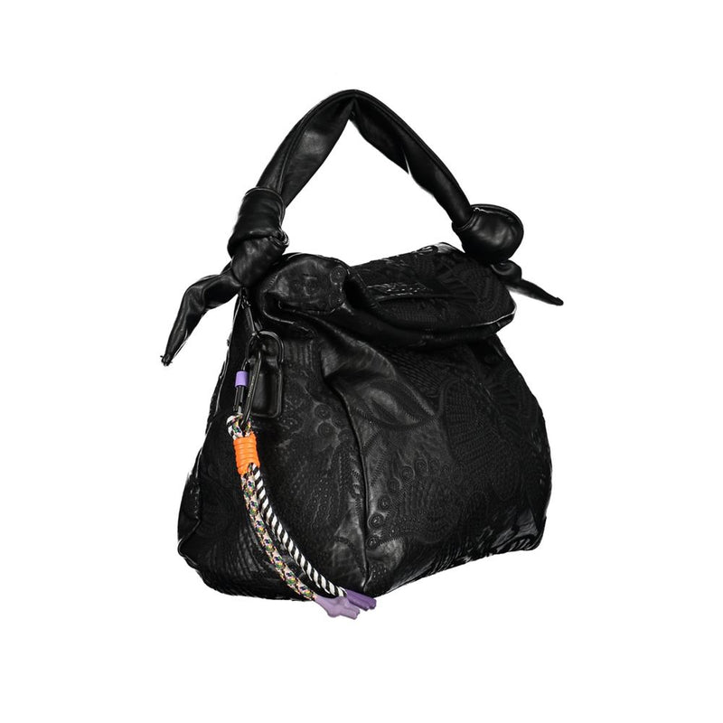 Desigual – Schwarze Handtasche aus Polyethylen