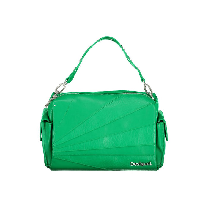Desigual Grüne Polyethylen-Handtasche