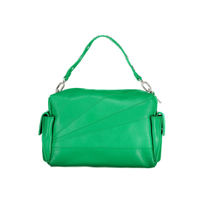 Desigual Grüne Polyethylen-Handtasche