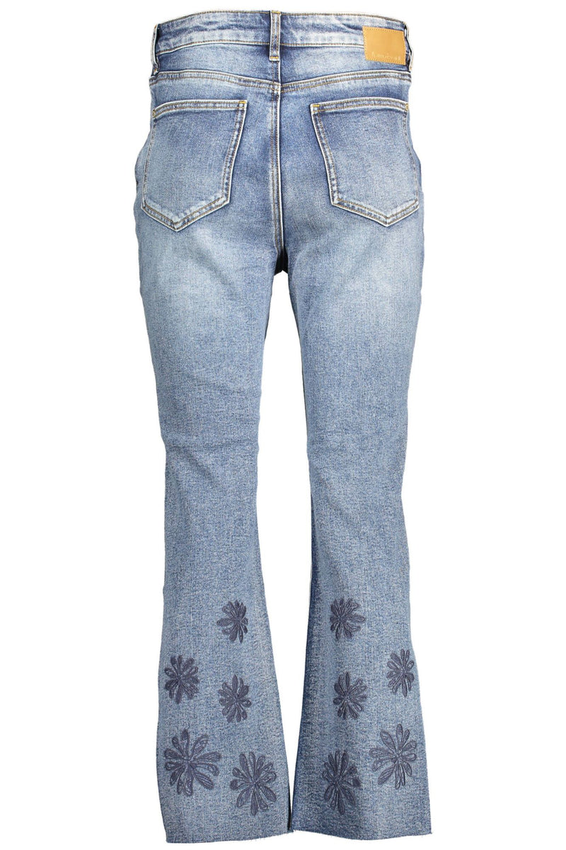 Desigual – Schicke, bestickte Jeans im Faded-Look mit kontrastierenden Akzenten