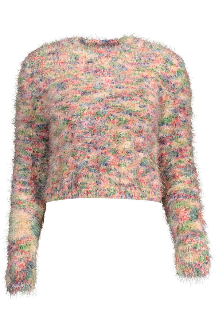 Desigual – Schickes Langarmhemd mit Kontrastdetails in Rosa