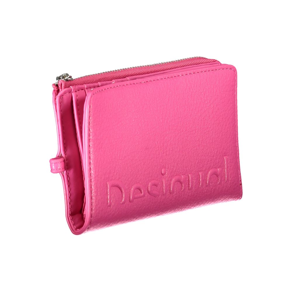 Desigual Pink Polyethylene Wallet