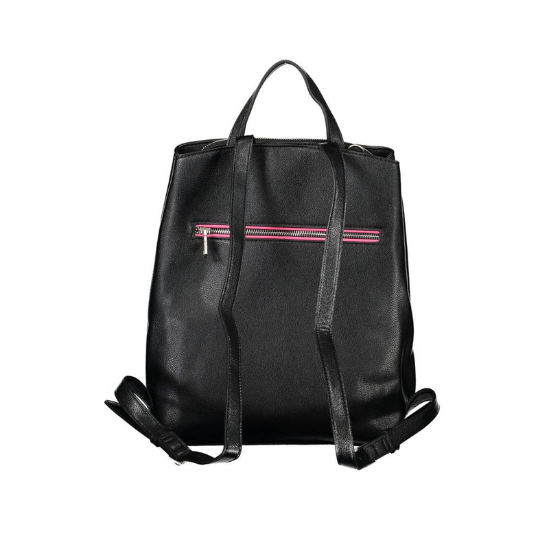 Desigual – Eleganter, schwarzer Rucksack mit mehreren Fächern