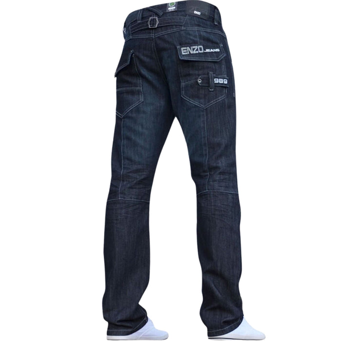 Enzo Mens Jeans Ez244Dsw Blue
