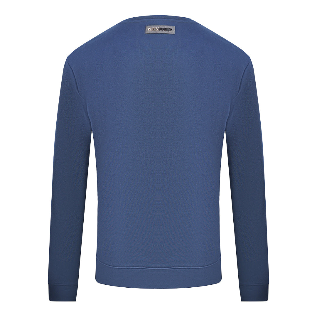 Philipp Plein Sport Mens Sweatshirt Fips207 85 Navy Blue