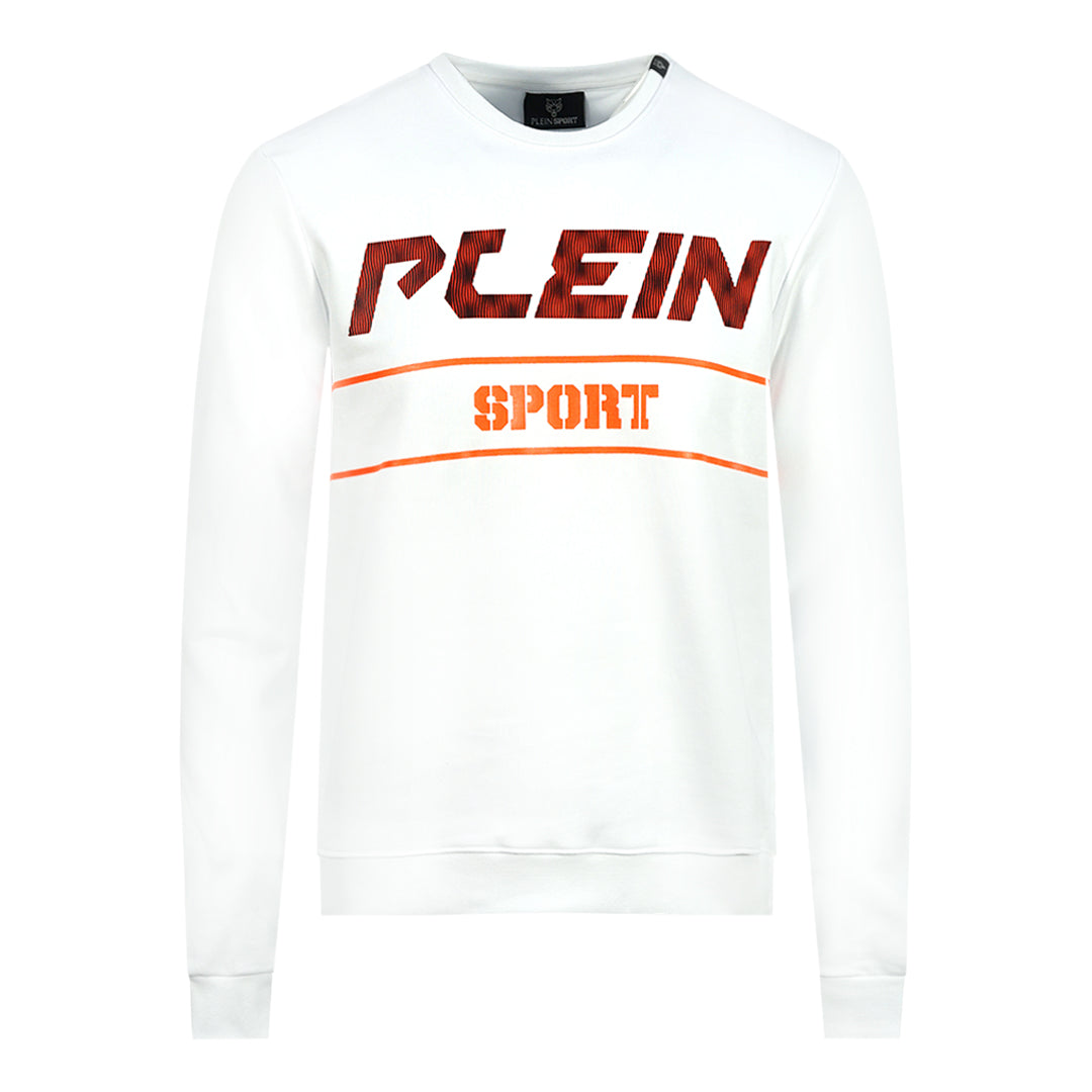 Philipp Plein Sport Mens Fips211 01 Sweatshirt White