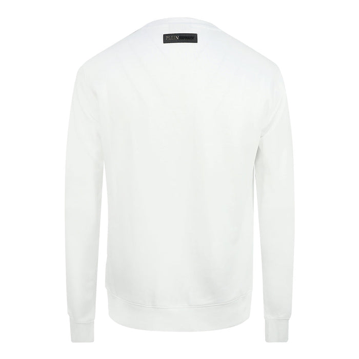 Philipp Plein Sport Herren Fips211 01 Sweatshirt Weiß