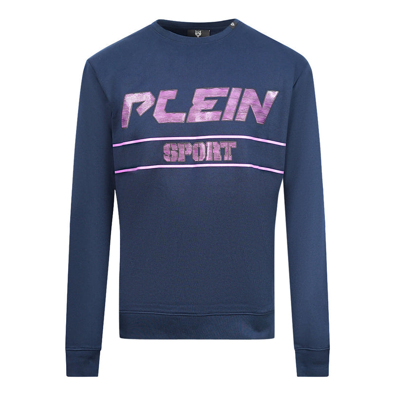 Philipp Plein Sport Mens Fips211 85 Sweatshirt Navy Blue