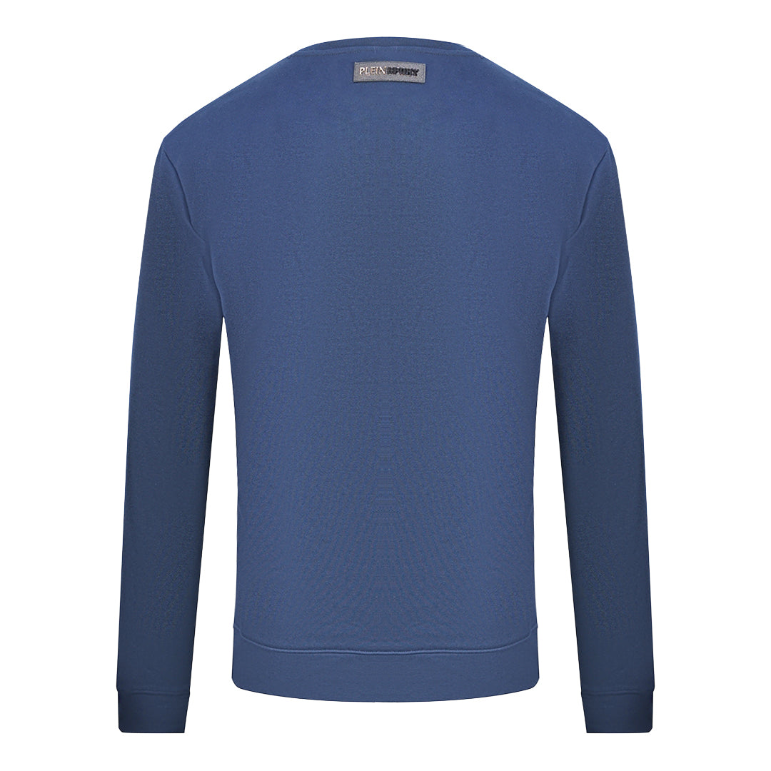 Philipp Plein Sport Mens Fips211 85 Sweatshirt Navy Blue