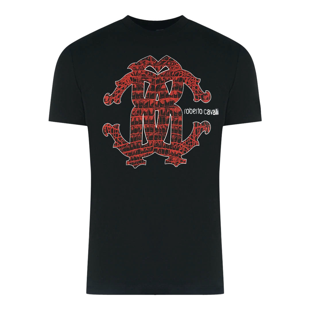 Roberto Cavalli Mens T Shirt Fst625 05051 Black