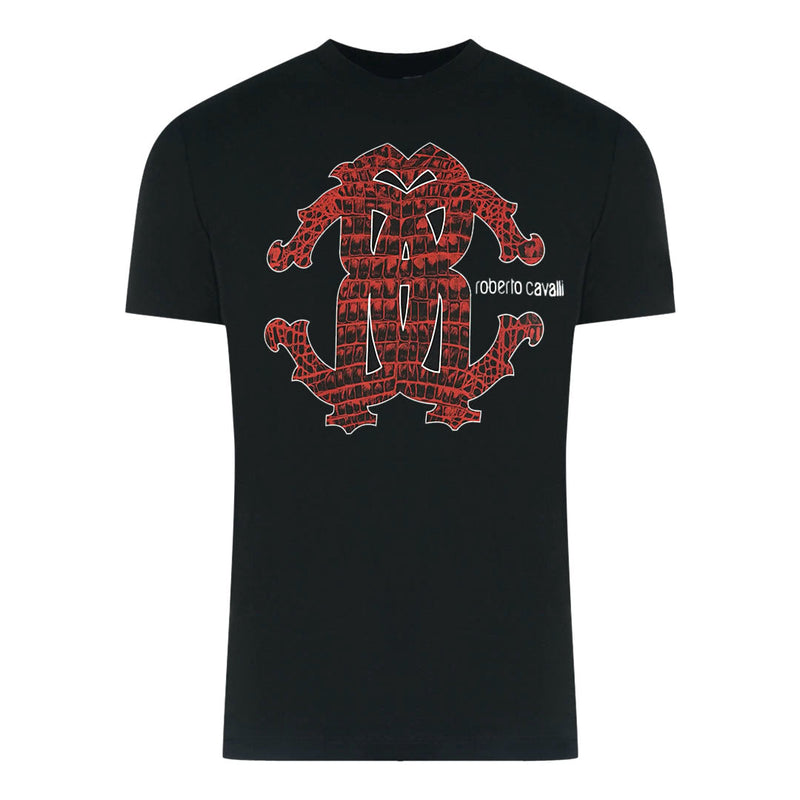 Roberto Cavalli Mens T Shirt Fst625 05051 Black