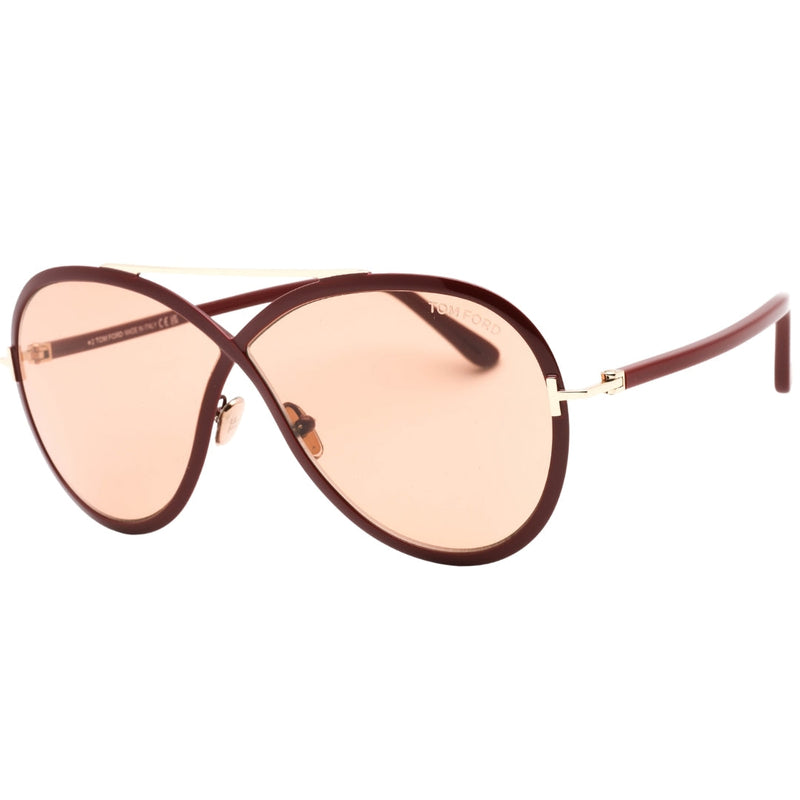 Tom Ford Rickie Womens Ft1007 69E Sunglasses Bordeaux