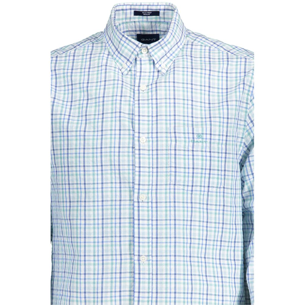 Gant – Elegantes, langärmliges Button-Down-Hemd in Hellblau