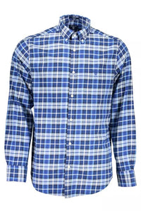 Gant Classic Blue Cotton Long Sleeve Shirt