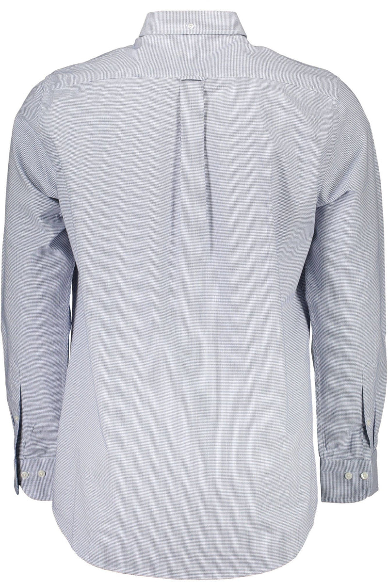 Gant Elegantes blaues Hemd aus Bio-Baumwollmischung