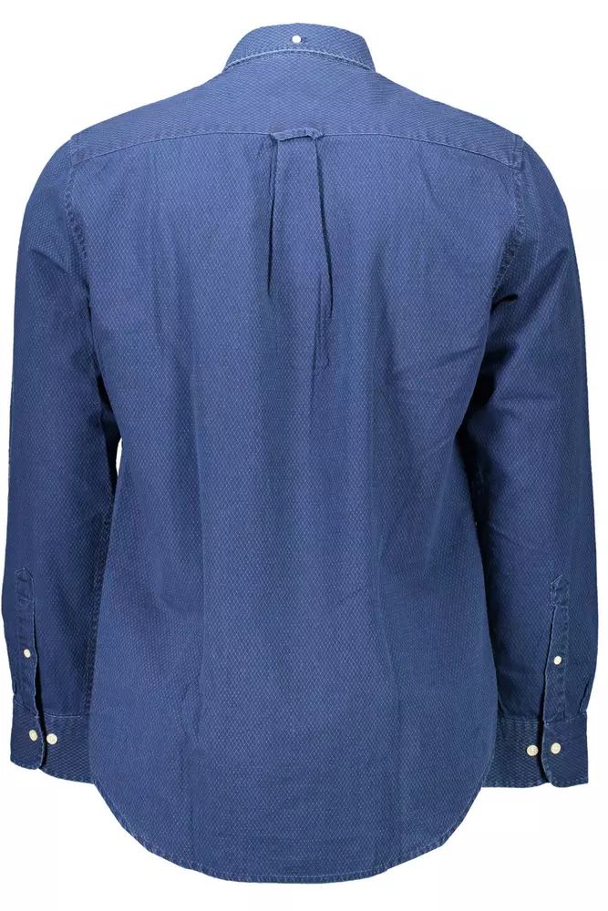 Gant Herrenhemd aus Baumwolle in normaler Passform, Blau