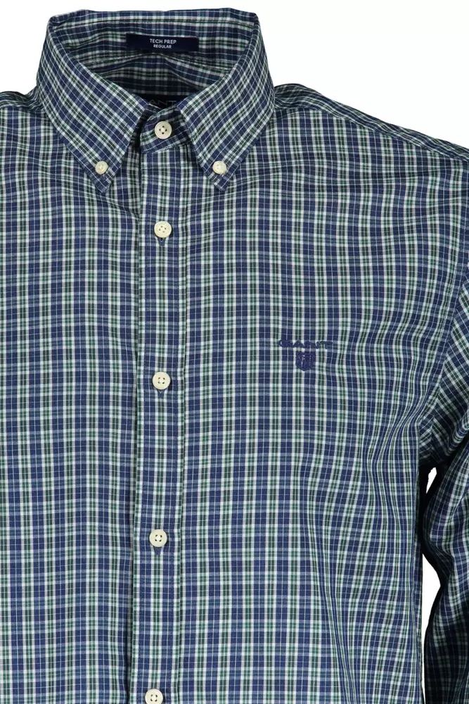 Gant Elegantes Langarm-Button-Down-Hemd in Grün
