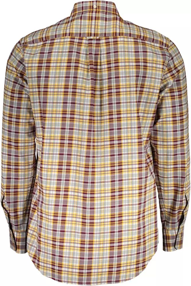 Gant – Elegantes Button-Down-Hemd aus Baumwolle in Lila