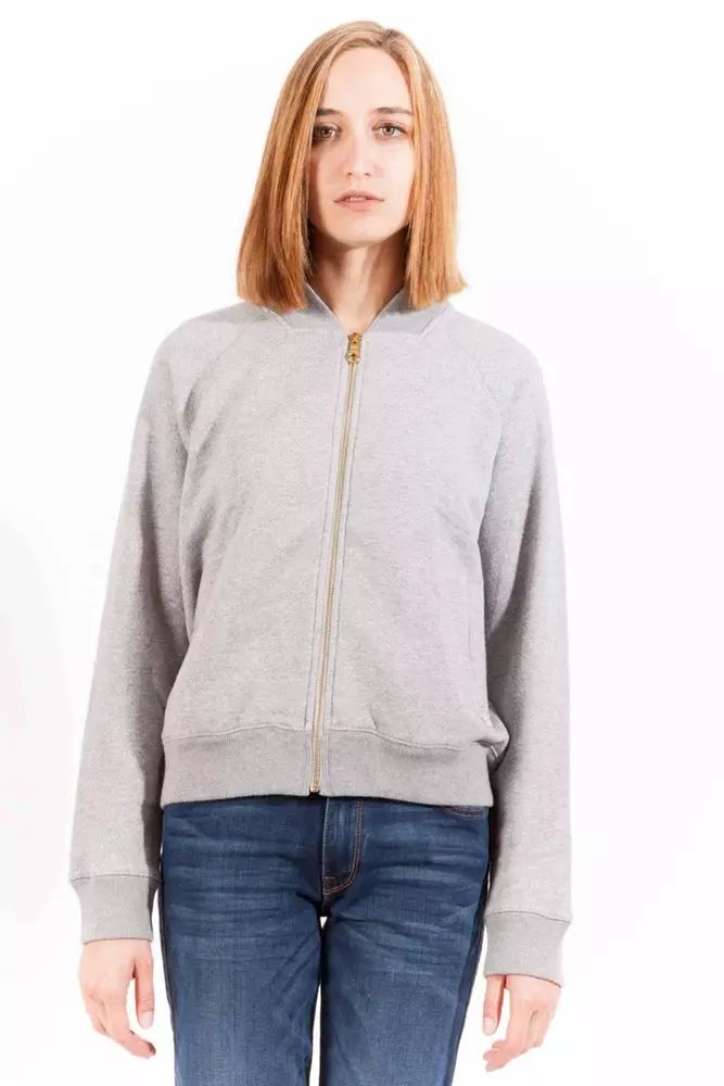 Gant – Schickes, langärmliges Sweatshirt mit Reißverschluss, Grau