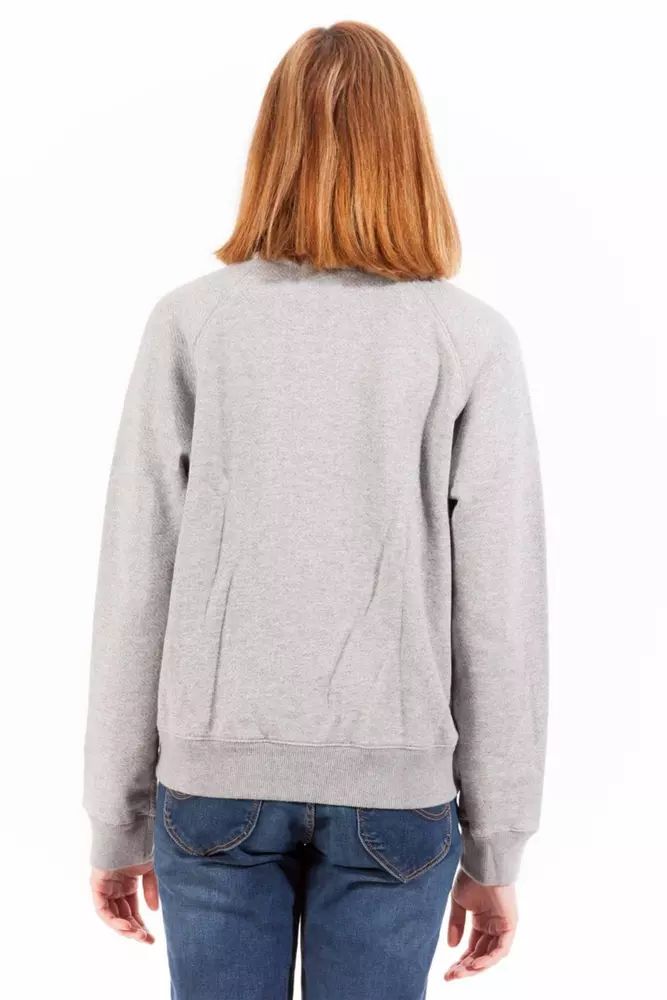 Gant – Schickes, langärmliges Sweatshirt mit Reißverschluss, Grau