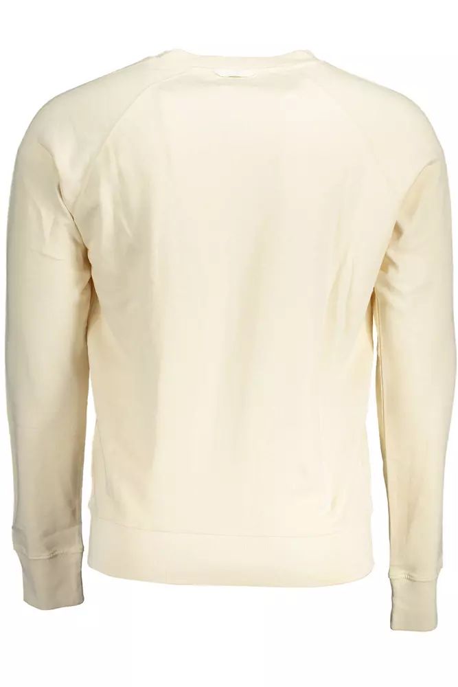 Gant Chic Beiges Baumwoll-Sweatshirt mit Logo-Print