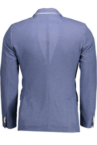 Gant Schicke Slim-Fit-Jacke in Blau mit eleganten Details