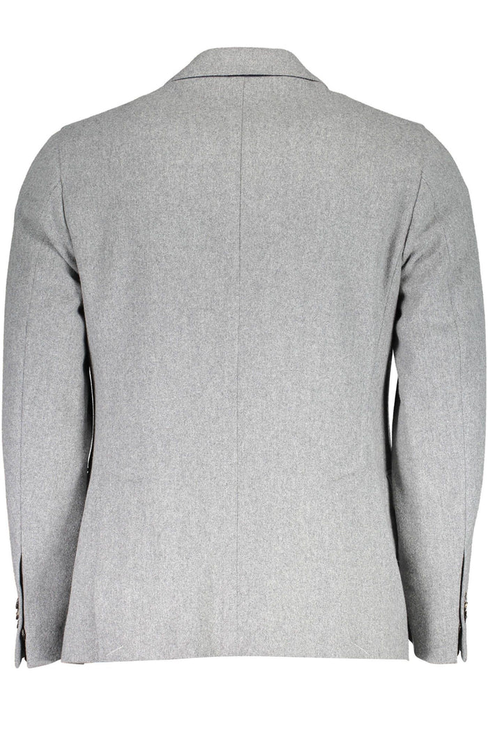 Gant Elegant Gray Wool Blend Jacket