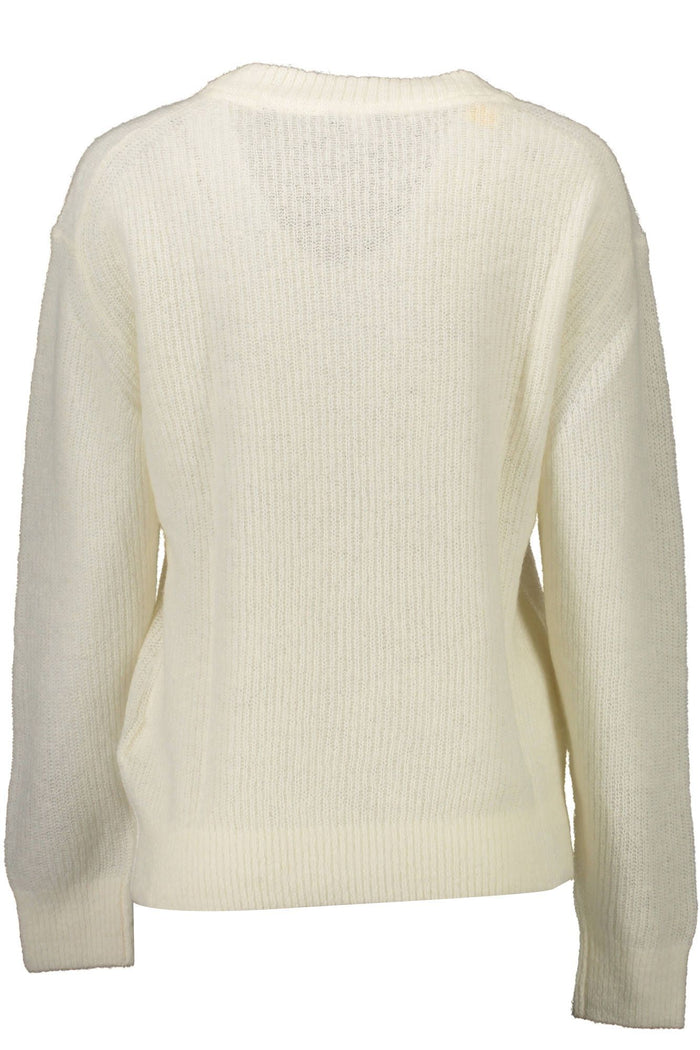 Gant Eleganter weißer Pullover aus Wollmischung
