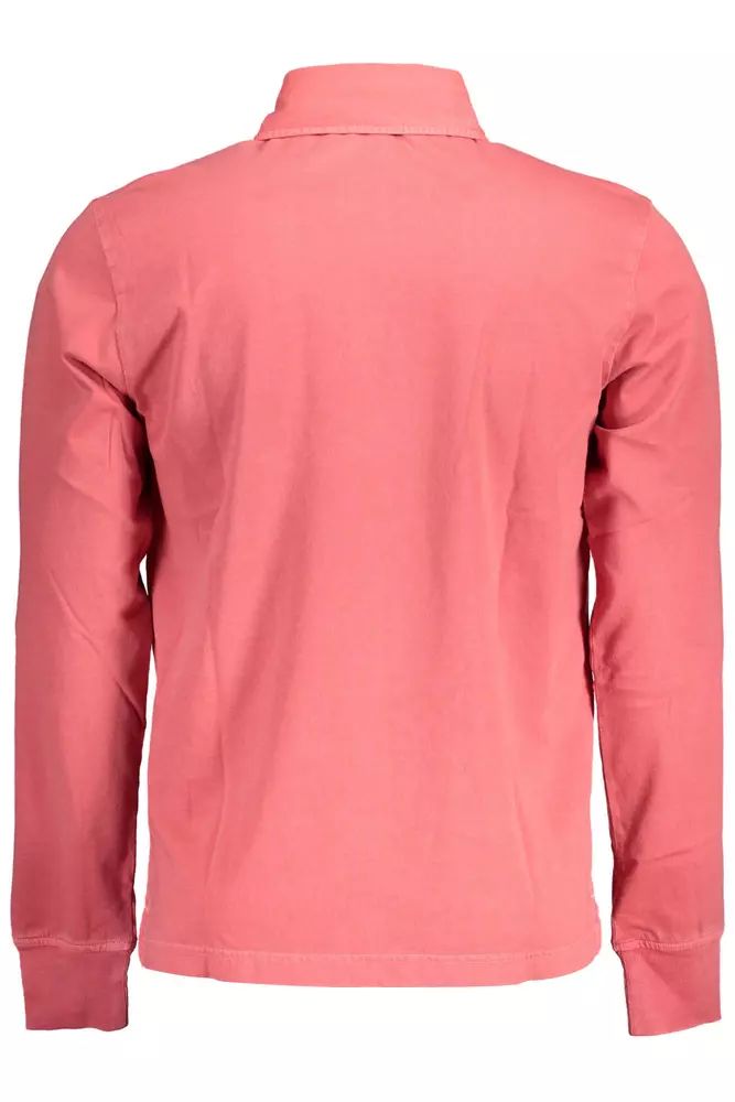 Gant Chic Langarm-Poloshirt aus Baumwolle in Rosa