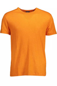 Gant – Elegantes, kurzärmliges Leinen-T-Shirt in Orange