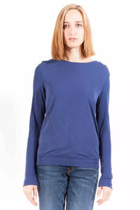 Gant – Elegantes, langärmliges T-Shirt aus Viskose in Blau