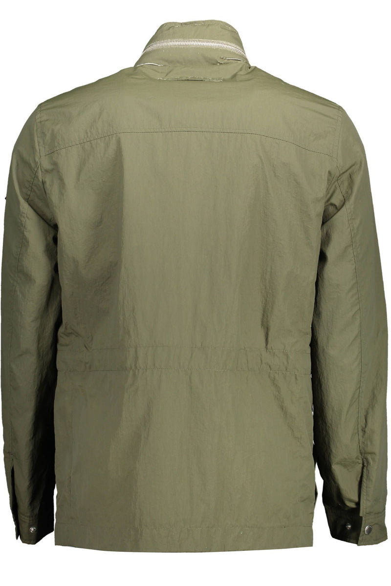Gant – Eleganter, grüner Trenchcoat mit versteckter Kapuze