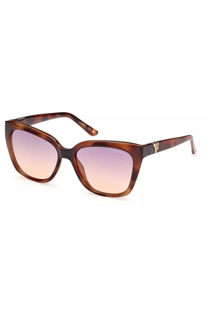 Guess Jeans – Schicke Sonnenbrille mit eckigem Rahmen in kontrastierenden Farbtönen