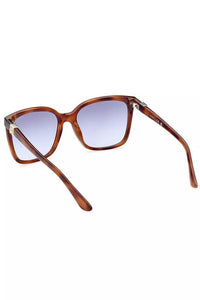 Guess Jeans – Schicke Sonnenbrille mit eckigem Rahmen und hellblauen Gläsern