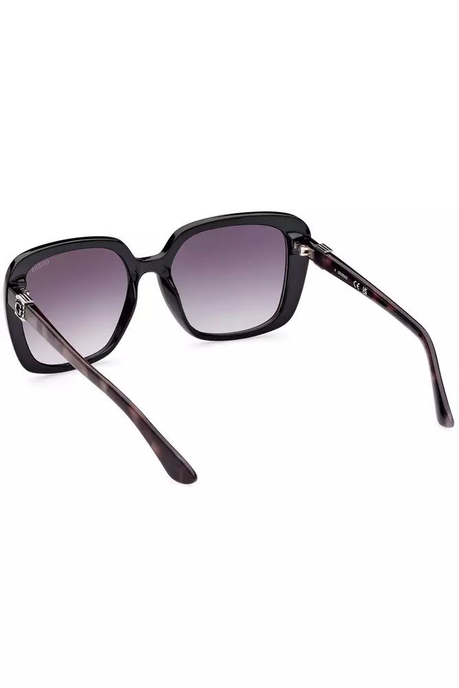 Guess Jeans – Schicke Sonnenbrille mit eckigen Gläsern in Schwarz