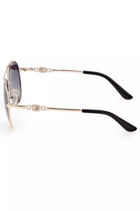 Guess Jeans – Schicke Sonnenbrille mit tropfenförmigem Metallrahmen
