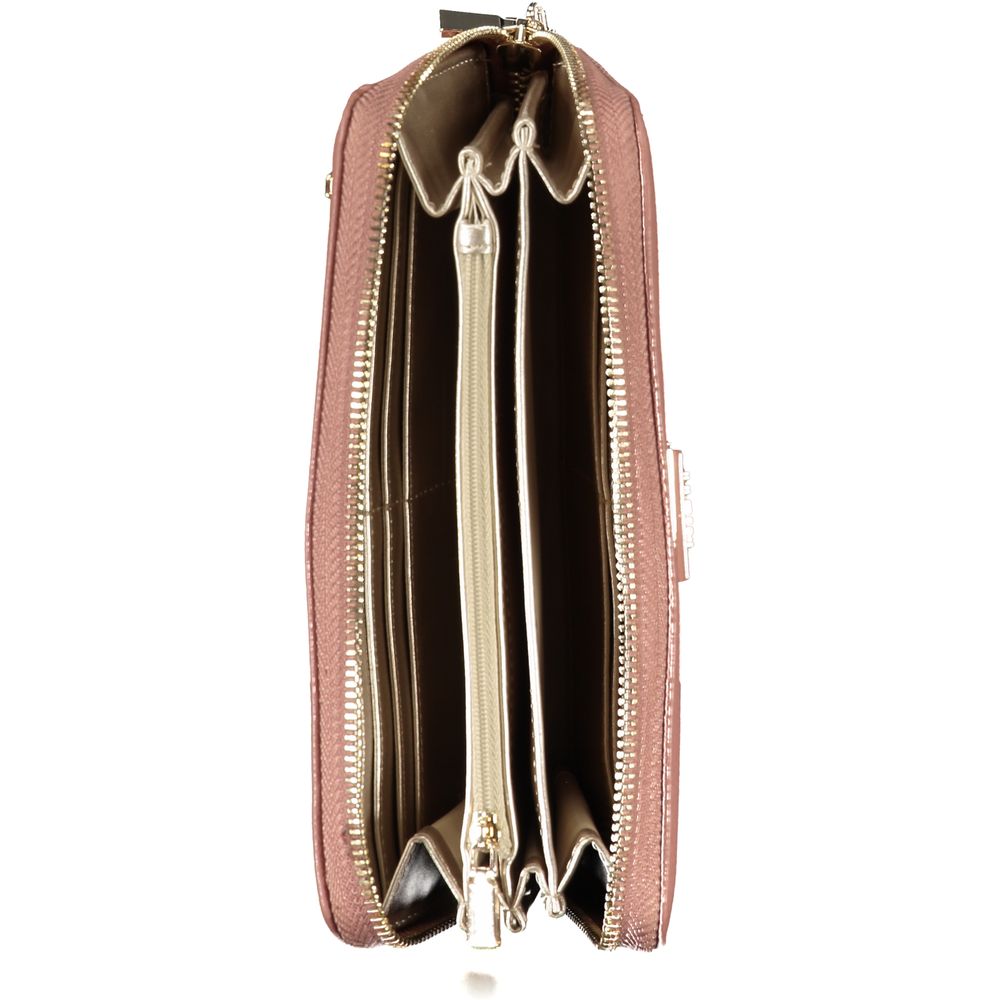 Guess Jeans – Elegante, rosa Polyethylen-Geldbörse mit Logo