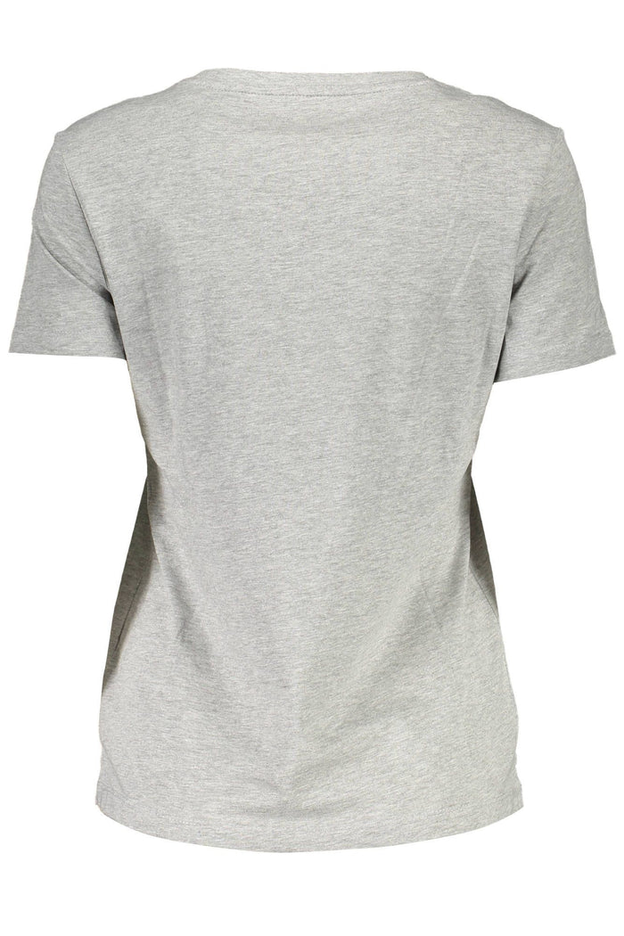 Guess Jeans Elite Gray Organic Cotton Tee for Her